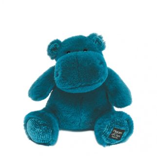 HIPPO - Flodhest HIP'POP påfugleblå, 25 cm