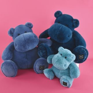 HIPPO - Flodhest HIP&#039;BLUE blå, 25 cm