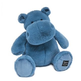 HIPPO - Flodhest HIP'BLUE blå, 40 cm