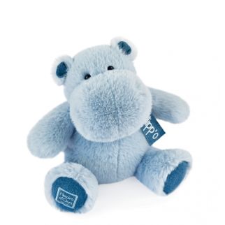 HIPPO - Flodhest denimblå, 25 cm