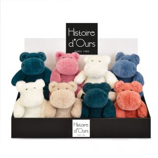 HIPPO - Flodhest 18 cm i display (8 stk.)