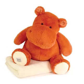 HIPPO - Flodhest terracotta 45 cm, incl. tæppe