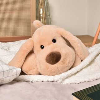 SUPERBLØD - Hund beige, 40 cm