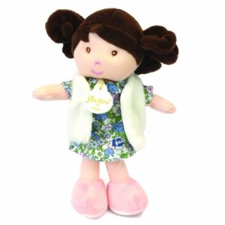 Dukke - Emilie, 21 cm m/klædeskab