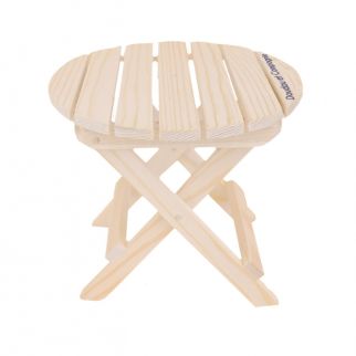 Dukke tilbehør - Bord i træ, 14 cm