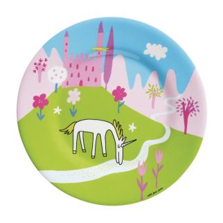 Enhjørning, frokosttallerken, slottet