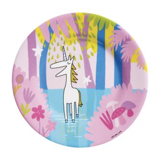 Enhjørning, frokosttallerken, søen