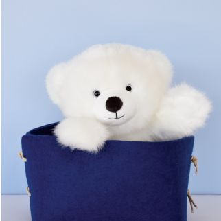 Maïlou Bjørn, Hvid 50 cm