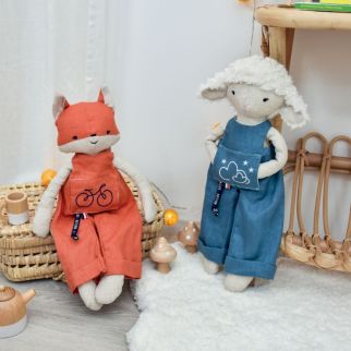 Perliopette Får, 38 cm