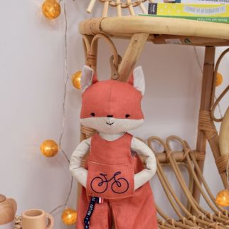 Perliopette Ræv, 38 cm