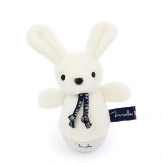 Dorlotin Kanin, Hvid musiktumling m/lys 16 cm 