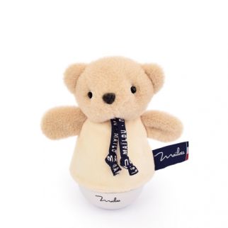 Dorlotin Bjørn, Beige musiktumling m/lys 16 cm 