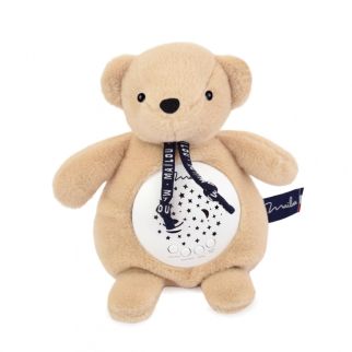 Dorlotin Bjørn, Beige Stjerneprjektor m/musik 19 cm 