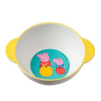 Gurli Gris skål med håndtag mønstret