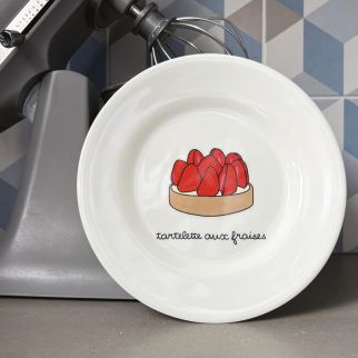 Bagværk tallerken, Jordbærkage